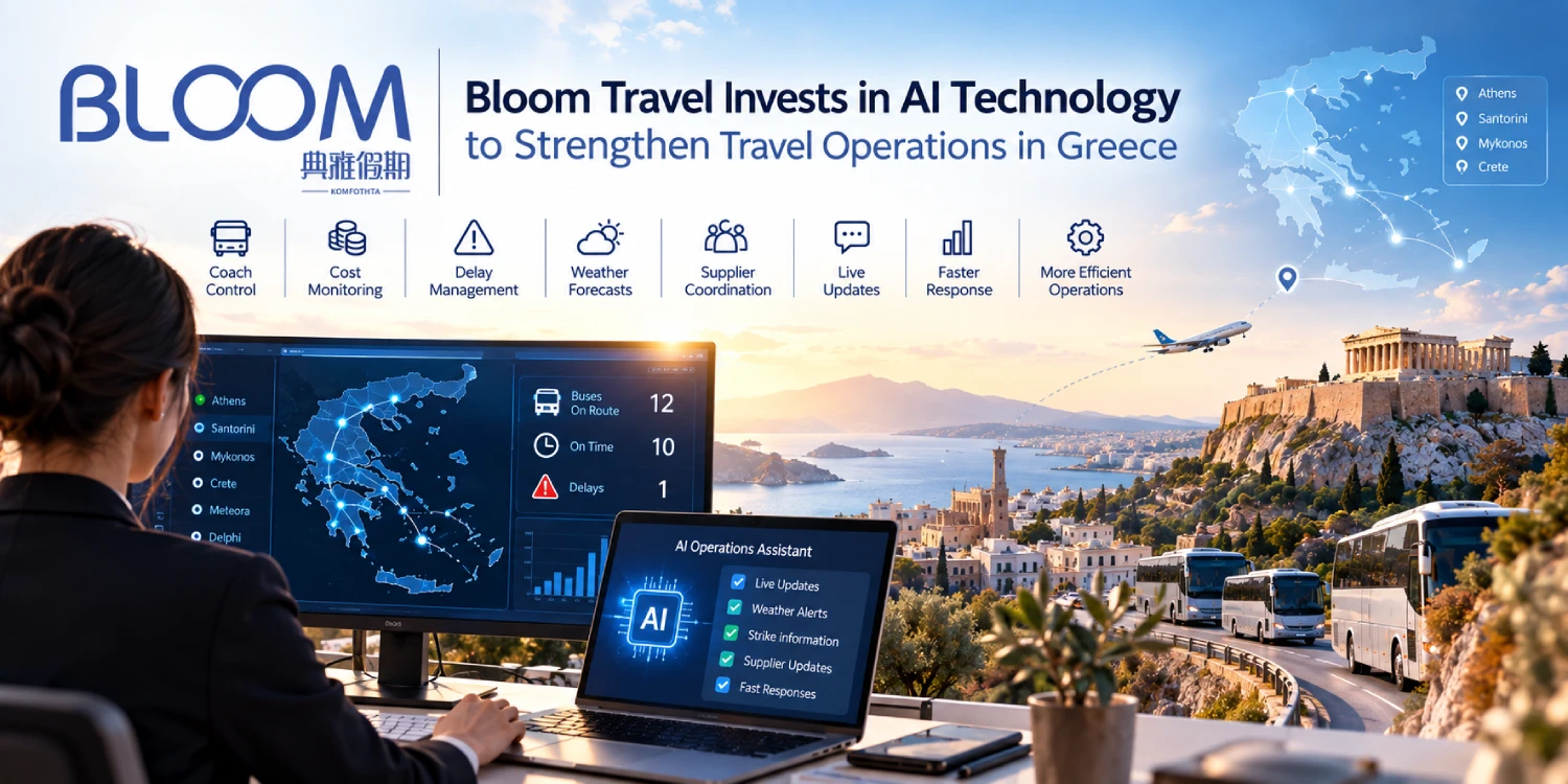Bloom Travel Invests in AI Technology to Strengthen Travel Operations in Greece